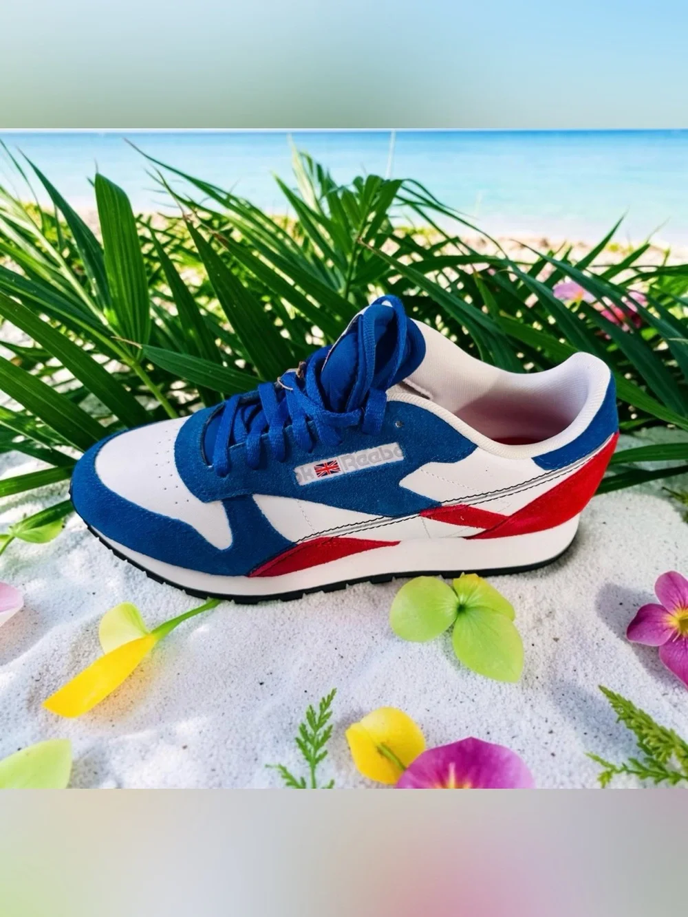 Reebok Classic Blue White Red Retro Runner